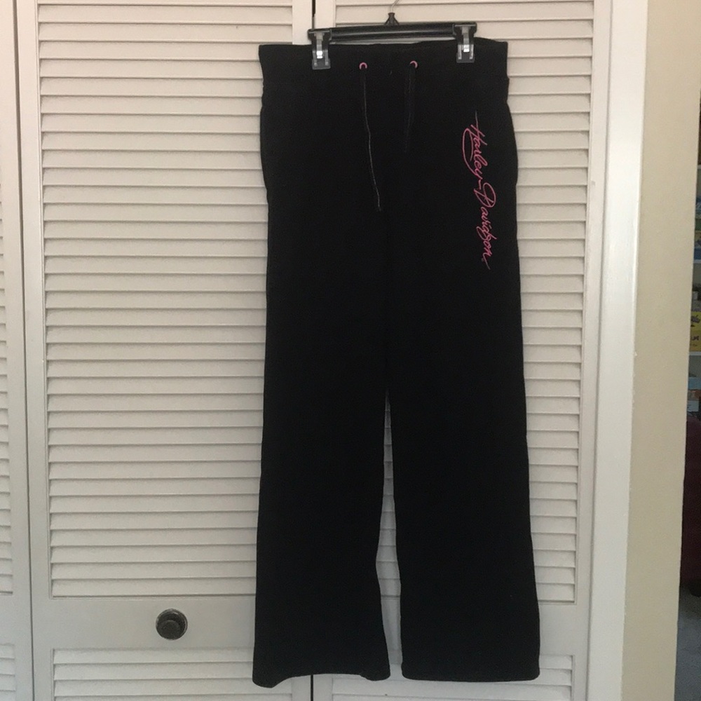sweatpants pink harley davidson